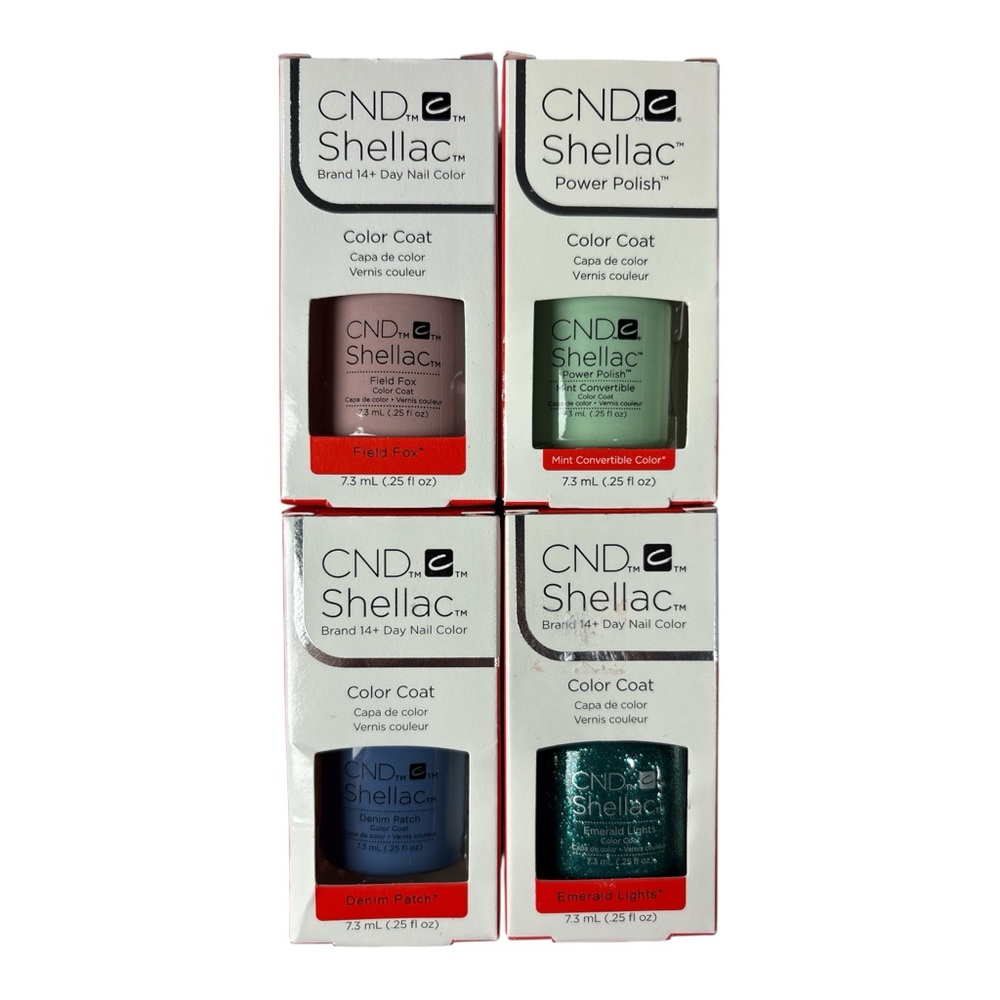 Lot of 12 CND Shellac Power Polish Color Coat Durable 14 days Wear 0.25oz 7.3ml - Picture 2 of 5